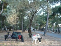Completely empty campsite in Bovalino